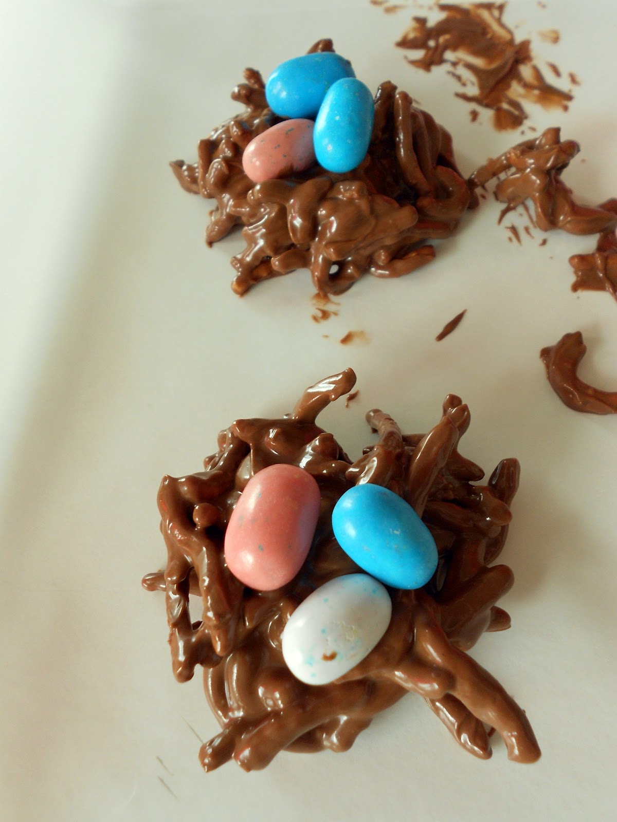 chocolate bird nests chow mein noodles